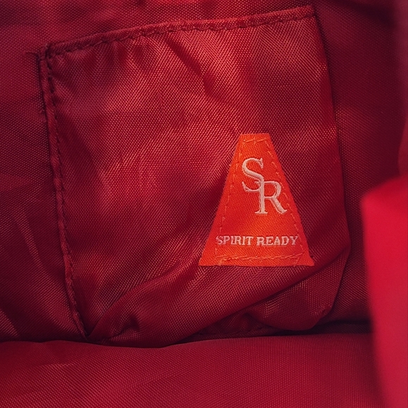 Virginia Tech Hokies Shoulder Bag by Spirit Ready, burnt orange and maroon - Picture 5 of 5